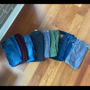 Lot of boys pants Crew Cuts, Levi’s, Joes, Carters